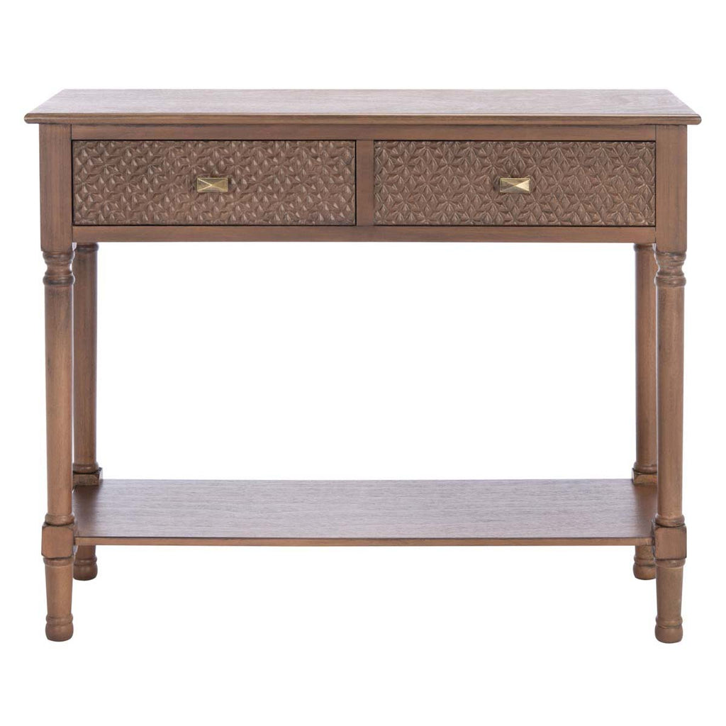 Safavieh Halton 2Drw Console Table-Brown