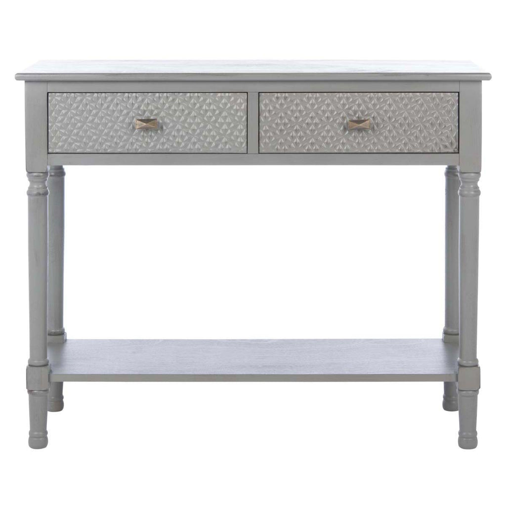 Safavieh Halton 2Drw Console Table - Distressed / Grey