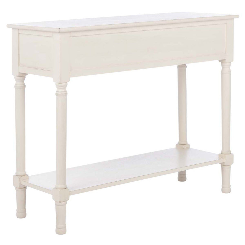 Safavieh Ryder 2Drw Console Table - Distressed / White