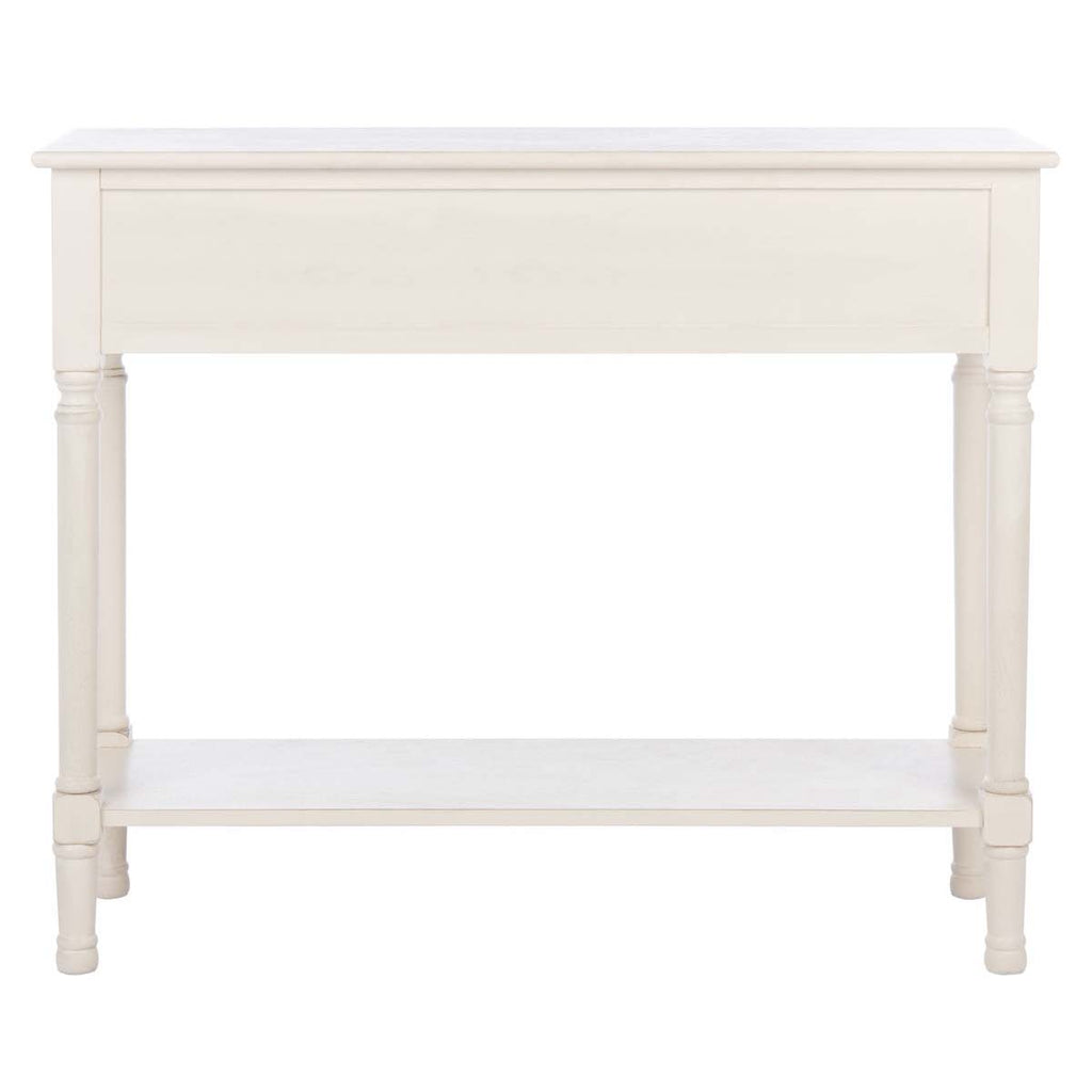 Safavieh Ryder 2Drw Console Table - Distressed / White