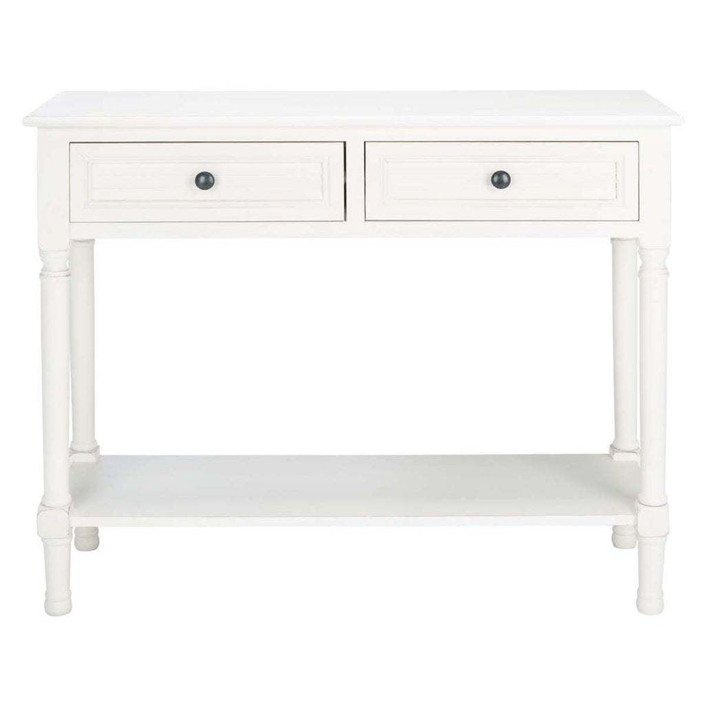 Safavieh Tate 2Drw Console Table-Distressed White