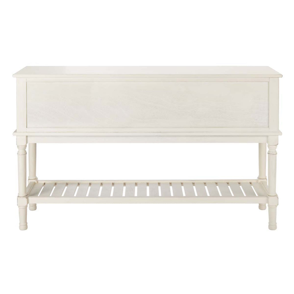 Safavieh Tate 2Drw 2 Door Console Table-Distressed White