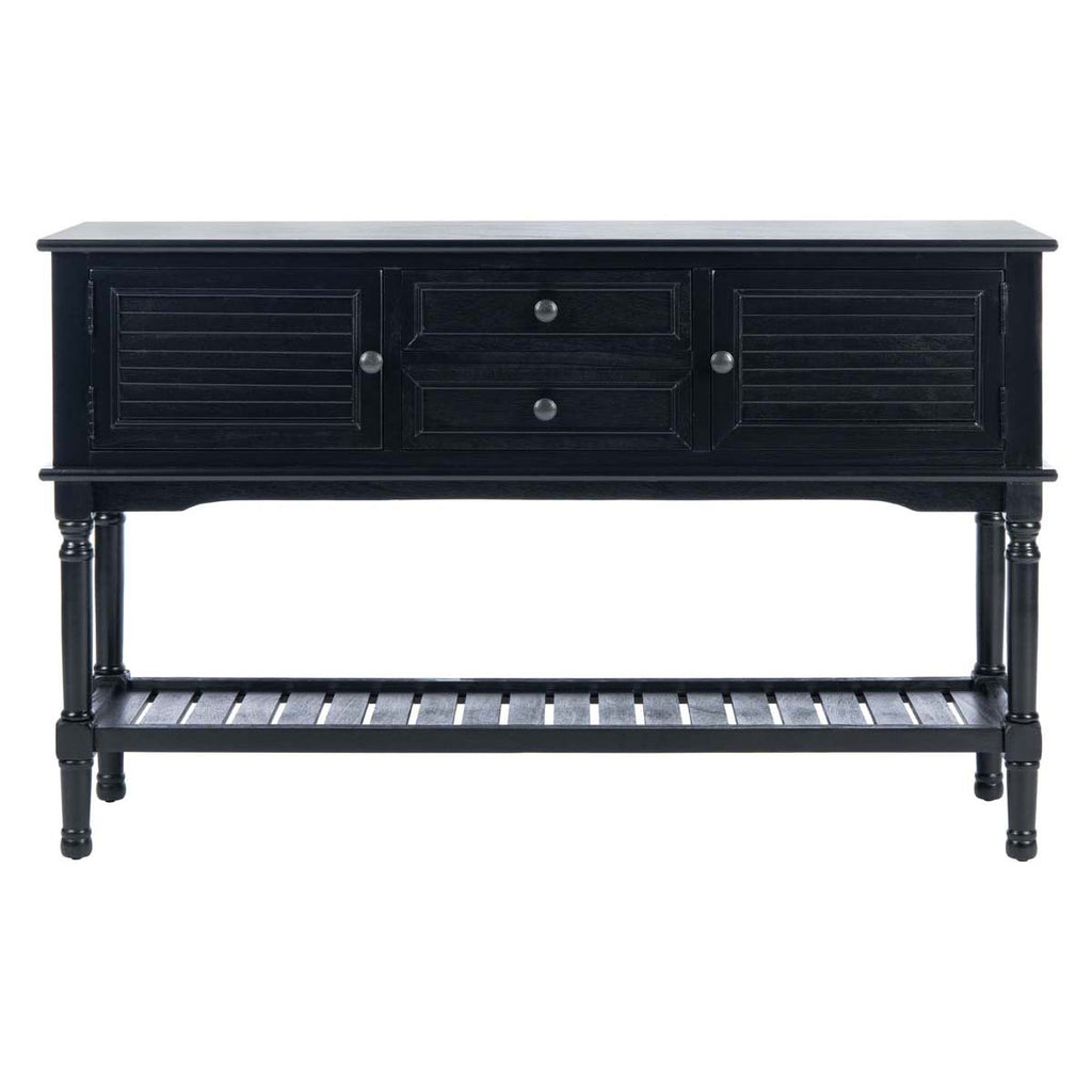 Safavieh Tate 2Drw 2 Door Console Table-Black