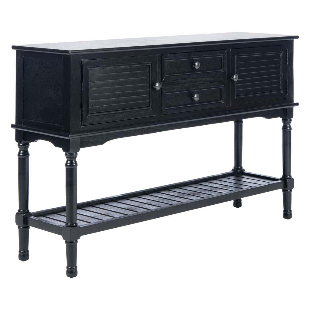 Safavieh Tate 2Drw 2 Door Console Table-Black