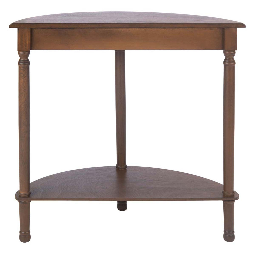 Safavieh Tinsley Half Round Console Table-Brown