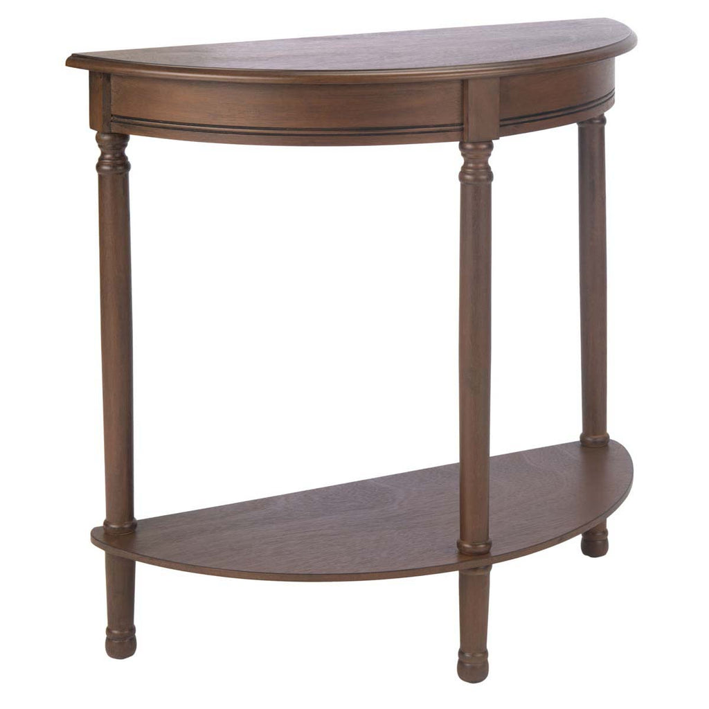 Safavieh Tinsley Half Round Console Table-Brown