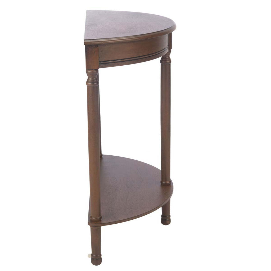 Safavieh Tinsley Half Round Console Table-Brown