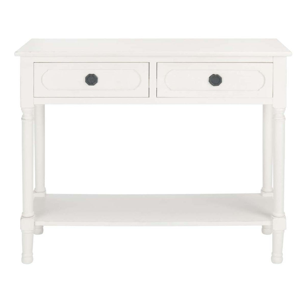 Safavieh Allura 2Drw Console Table-Distressed White