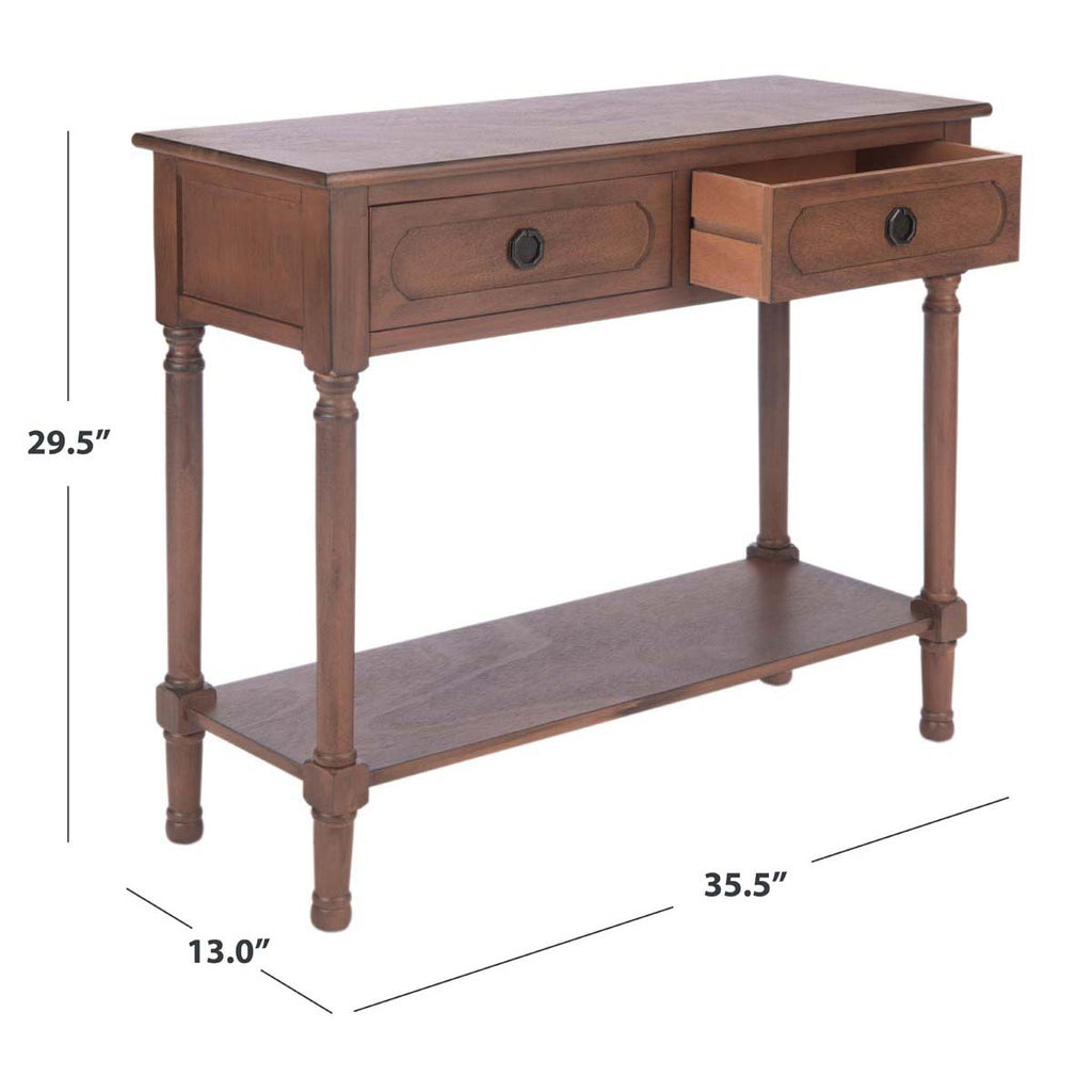 Safavieh Allura 2Drw Console Table-Brown