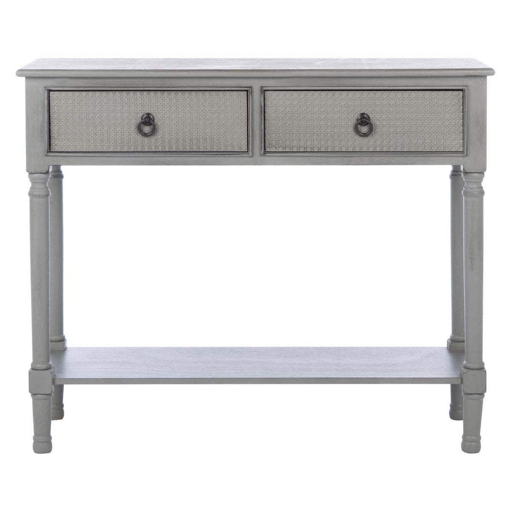 Safavieh Haines 2Drw Console Table - Distressed / Grey