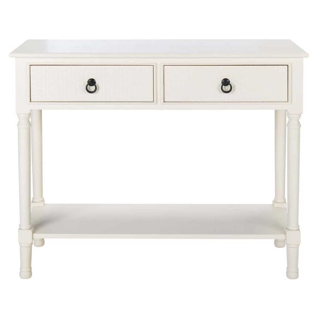 Safavieh Haines 2Drw Console Table-White