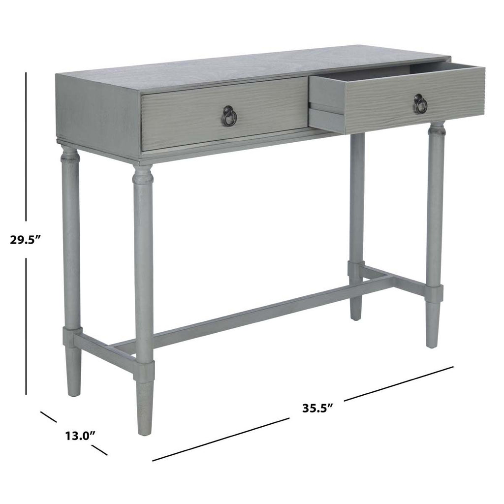 Safavieh Aliyah 2Drw Console Table-Distressed Grey