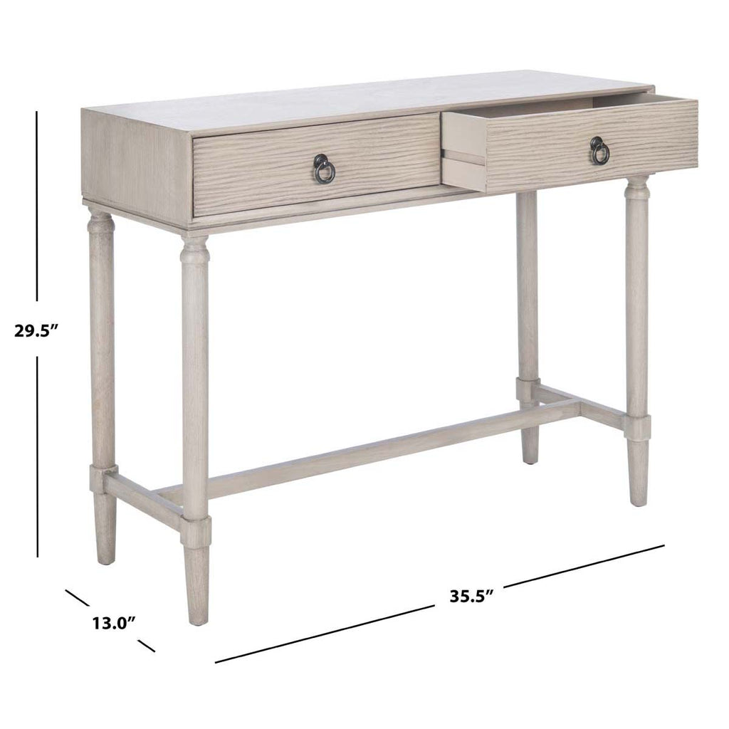 Safavieh Aliyah 2Drw Console Table-Greige