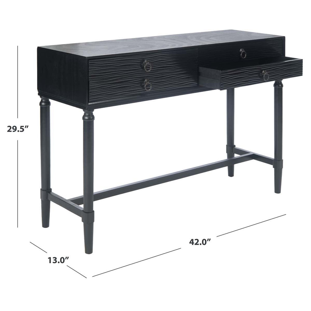 Safavieh Aliyah 4Drw Console Table-Black