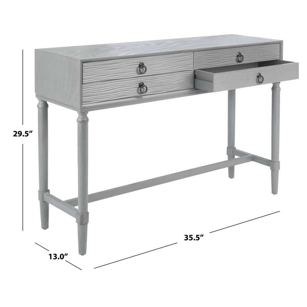 Safavieh Aliyah 4Drw Console Table-Distressed Grey