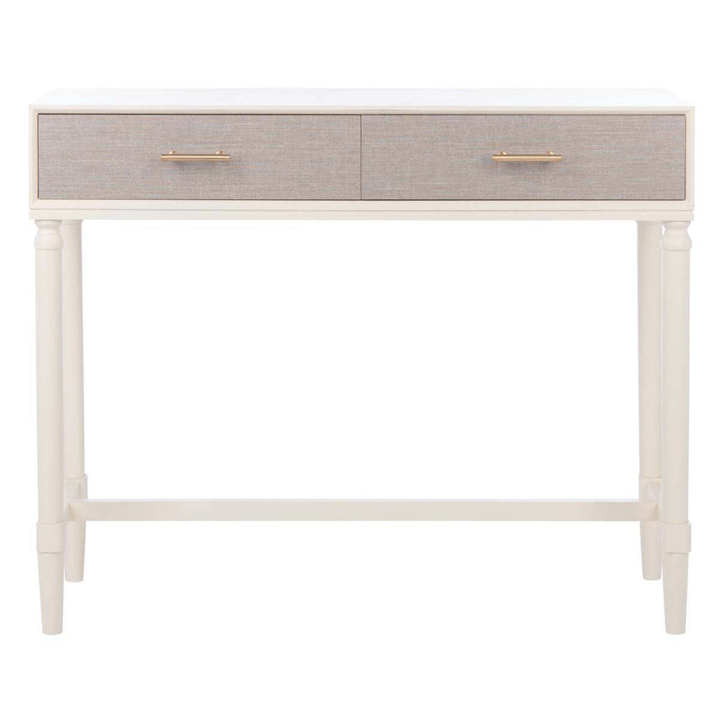 Safavieh Estella 2Drw Console Table - Distrssed White