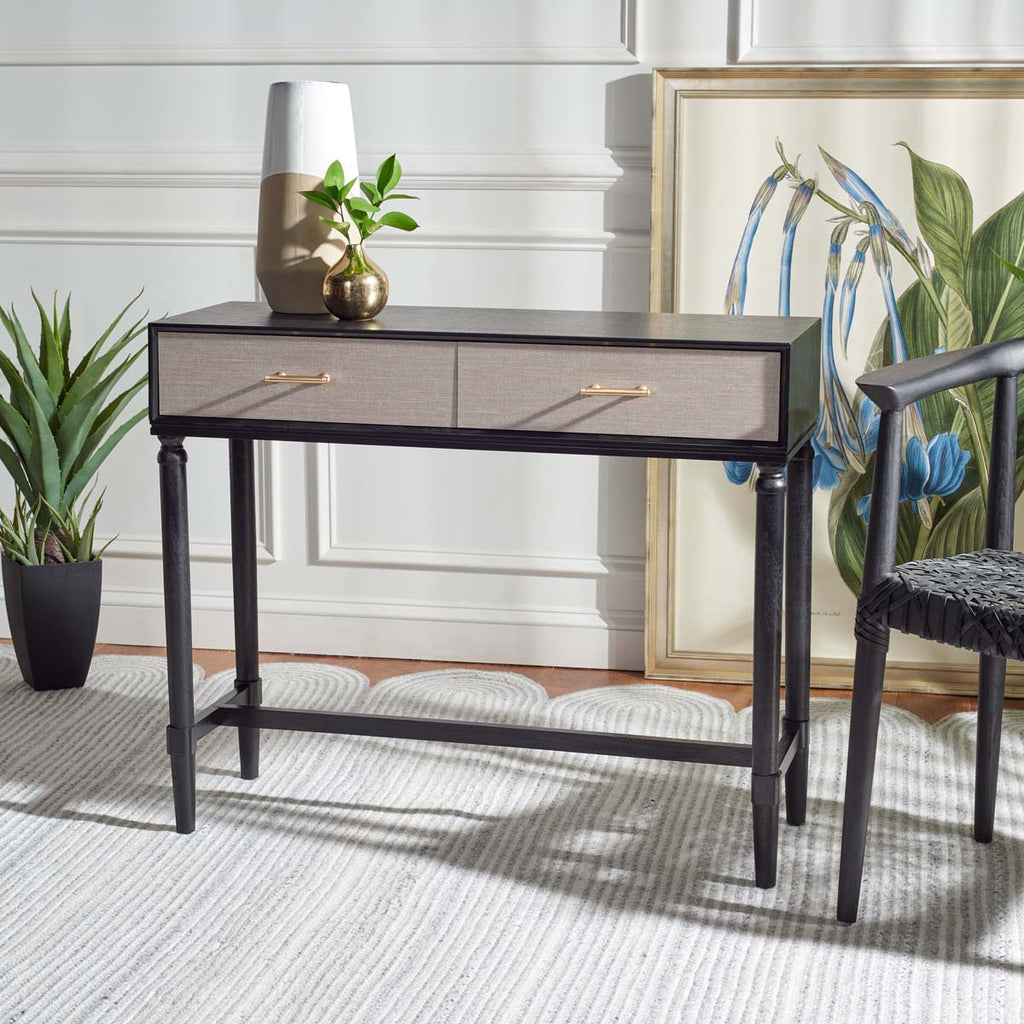 Safavieh Estella 2Drw Console Table - Black