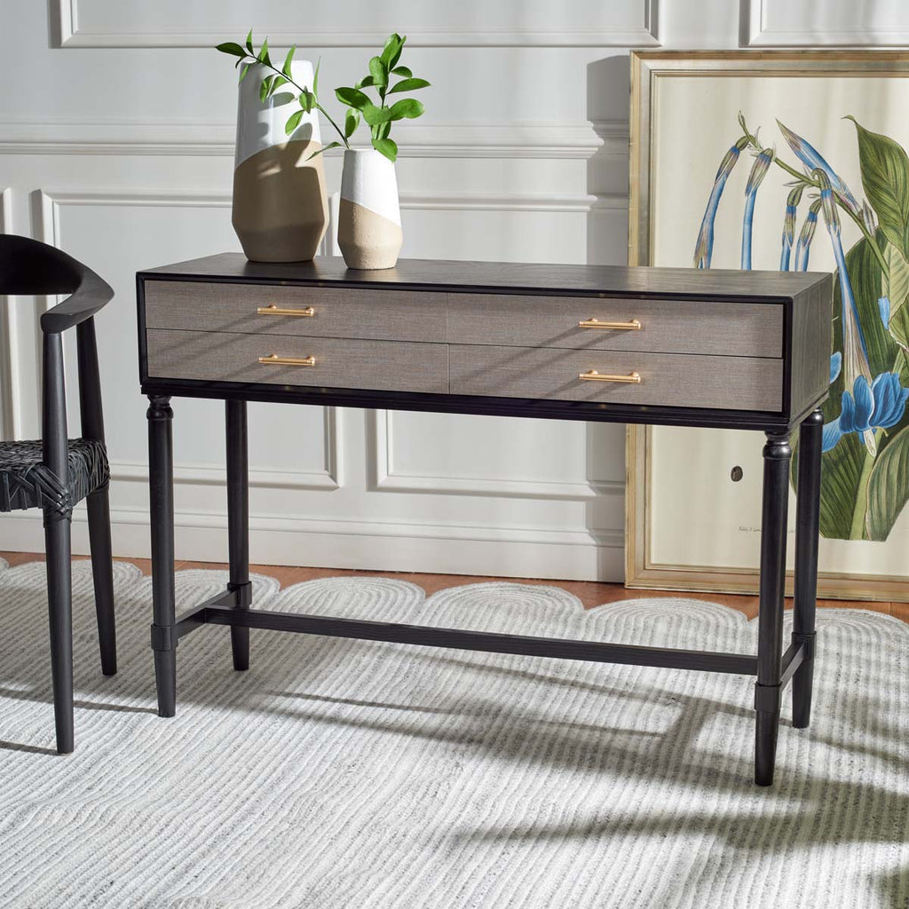 Safavieh Estella 4Drw Console Table - Black