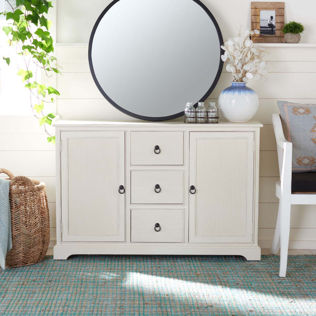 Safavieh Adiland 2Dr 3Drw Sideboard-Distressed White