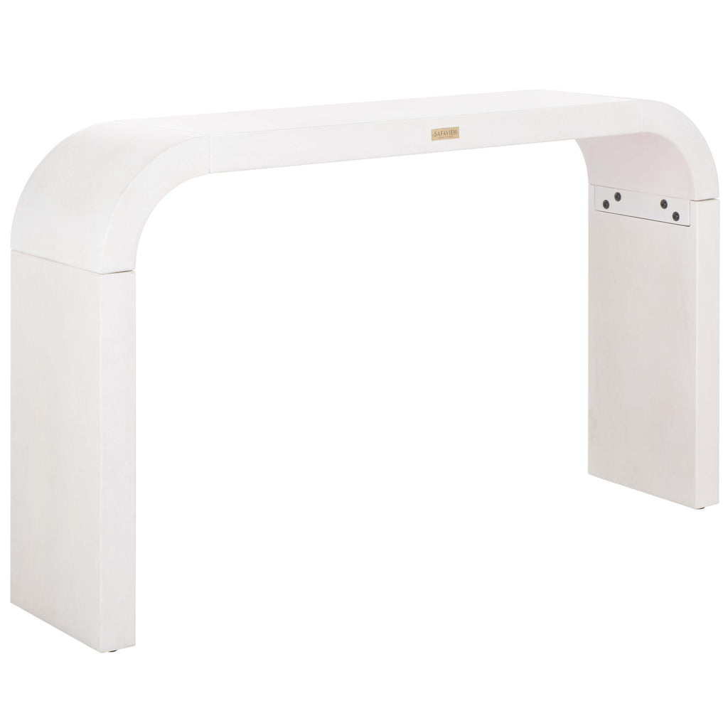 Safavieh Liasonya Curved Console Table - White Wash