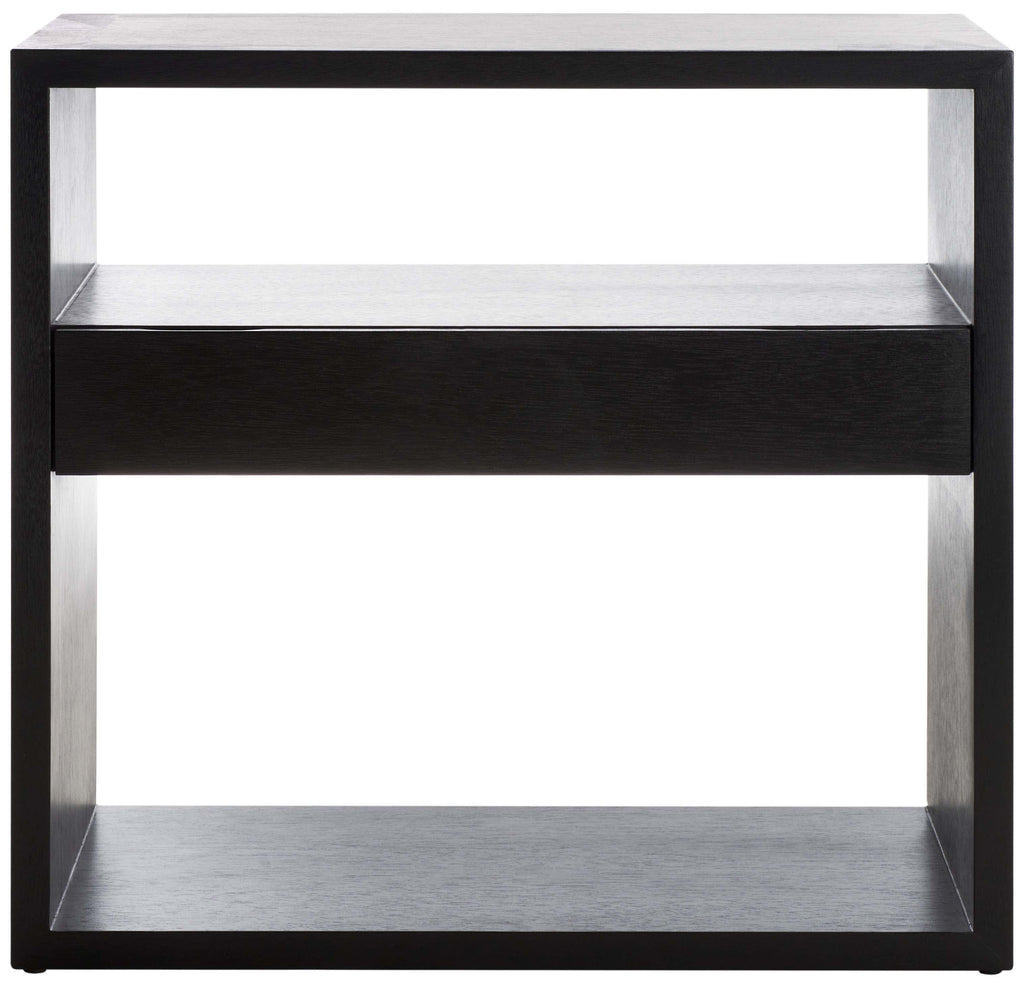 Safavieh Munson 2 Shelf 1 Drawer Console Table - Black