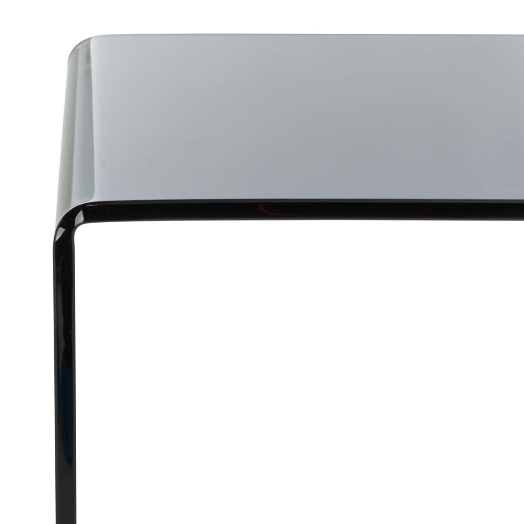 Safavieh Huck Tempered Glass Console Table - Clear / Grey