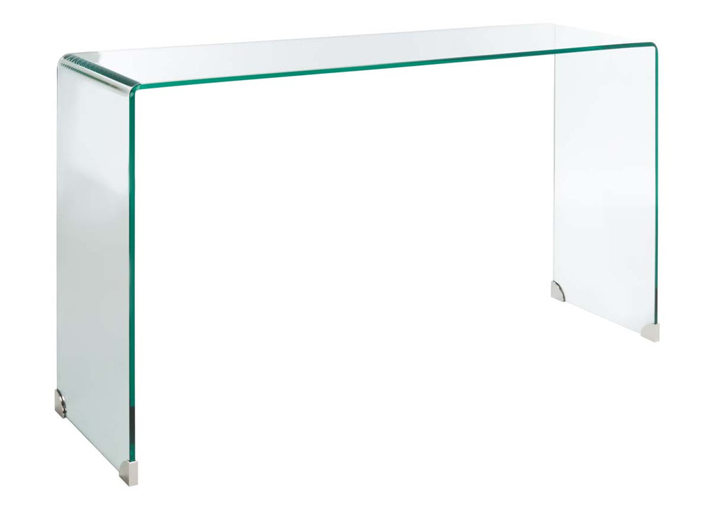 Safavieh Huck Tempered Glass Console Table - Clear