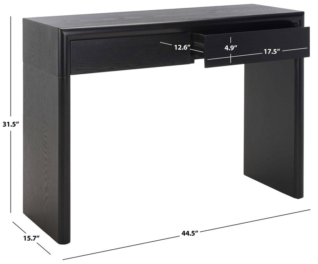 Safavieh Rune Console Table W/ Drawers - Black