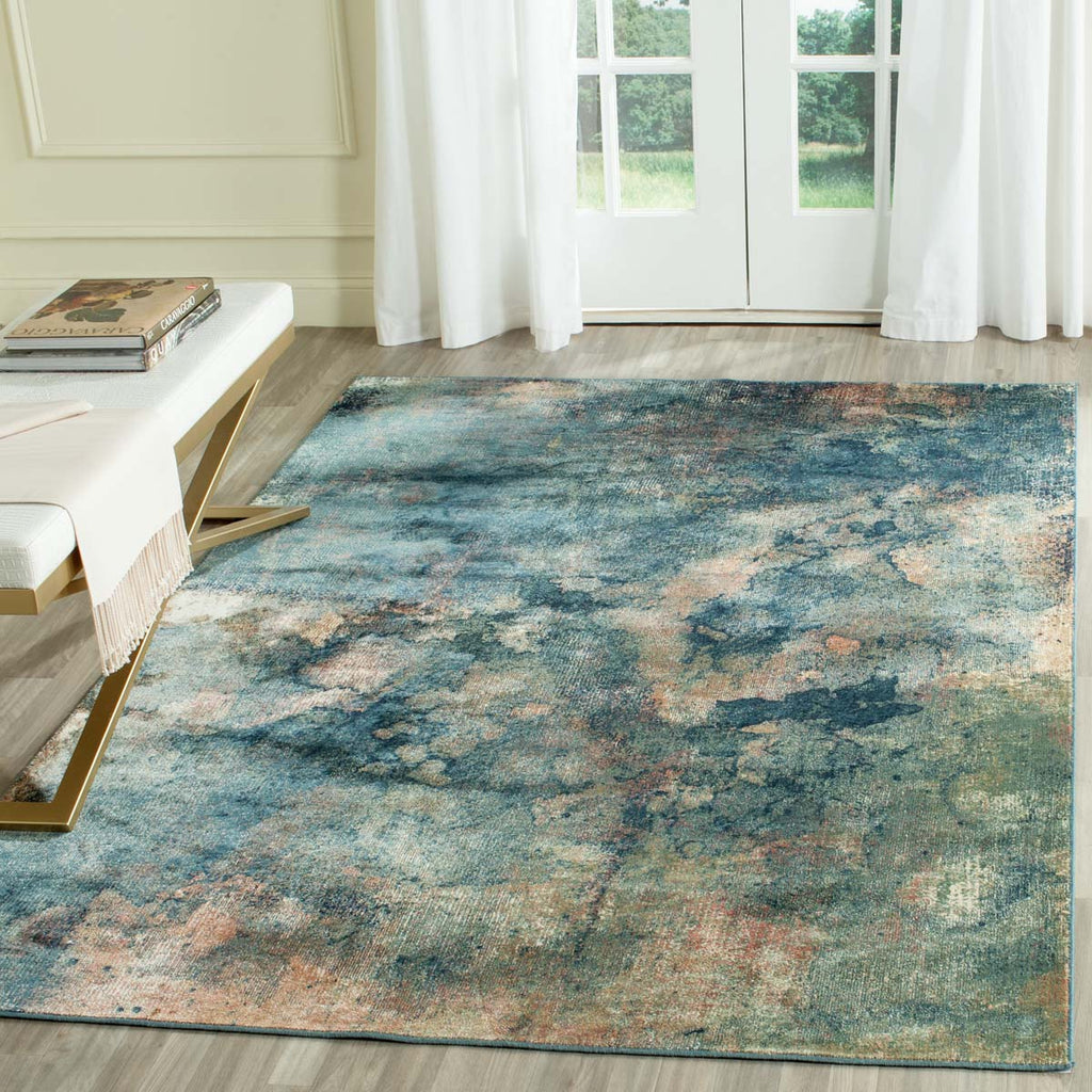 Safavieh Constellation Vintage Rug Collection CNV765-2220 - Light Blue / Multi