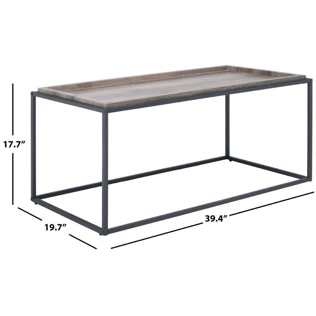 Safavieh Andey Coffee Table  - Brown / Black