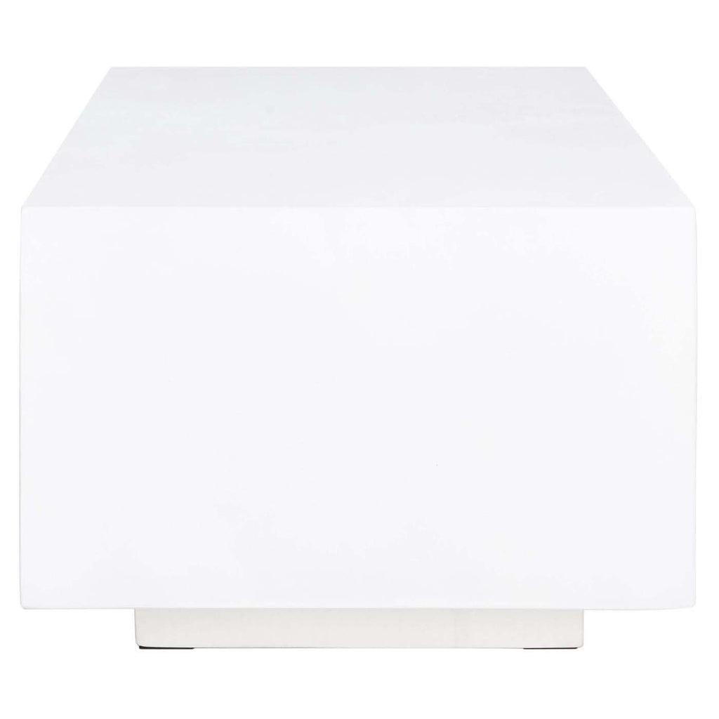 Safavieh Ezro Faux Concrete Coffee Table - White