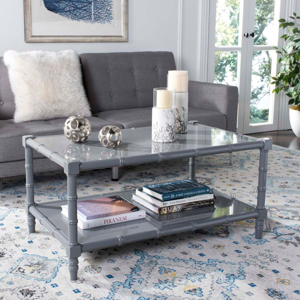 Safavieh Noam Modern Coastal Coffee Table - Grey