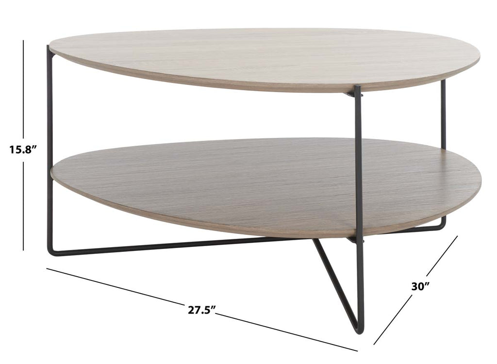 Safavieh Ami Coffee Table - Grey/Black