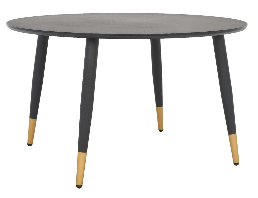 Safavieh Beck Round Coffee Table - Black / Gold