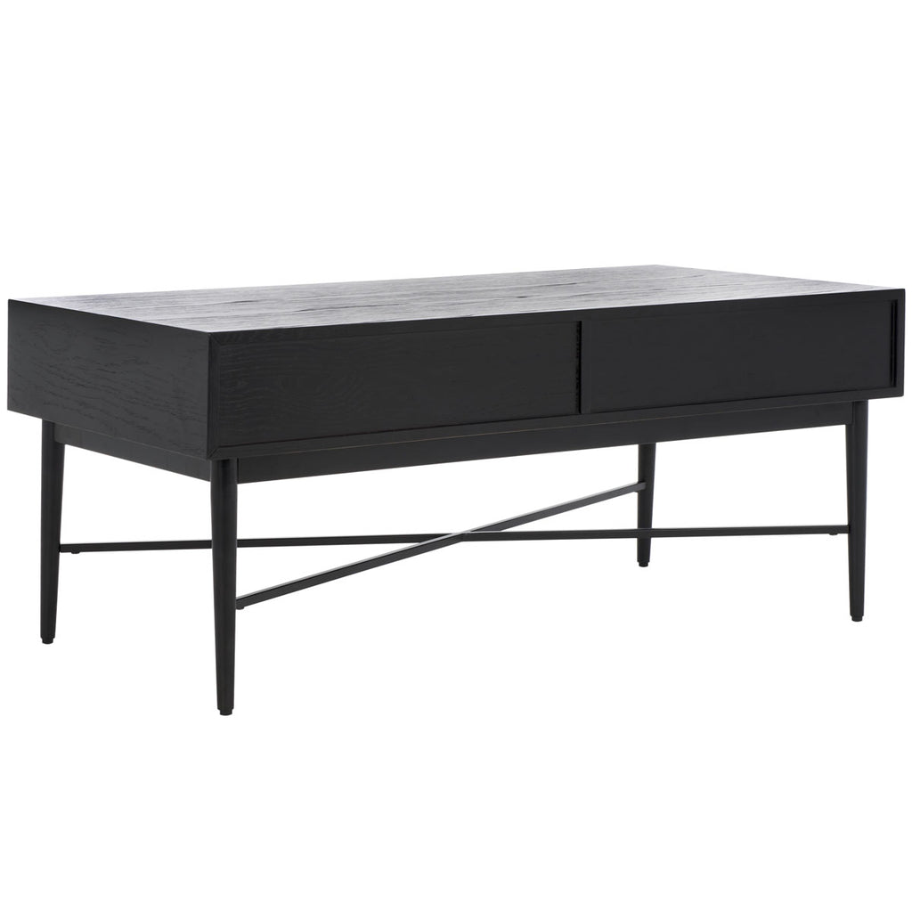 Safavieh Pierre 2 Drawer Coffee Table - Black