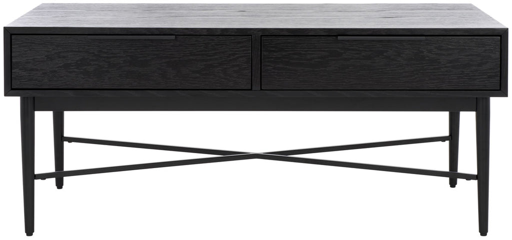 Safavieh Pierre 2 Drawer Coffee Table - Black