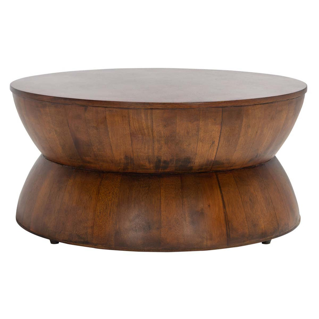 Safavieh Alecto Round Coffee Table - Brown