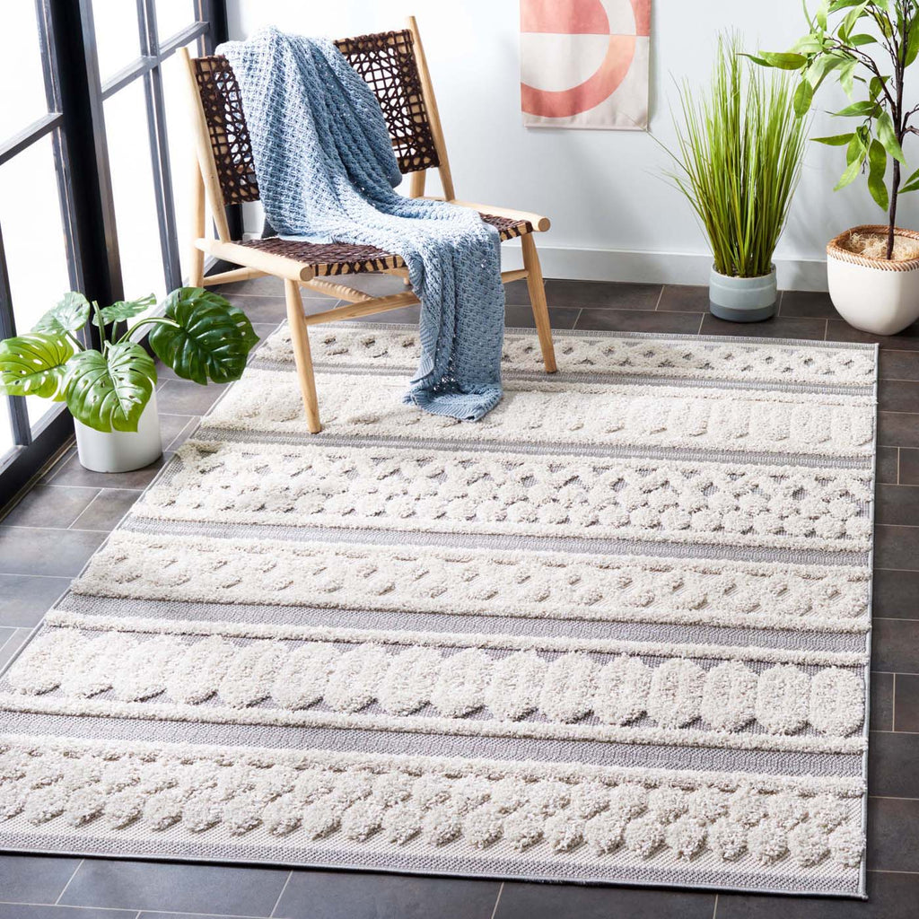 Safavieh Cottage Rug Collection: COT208A - Ivory / Grey