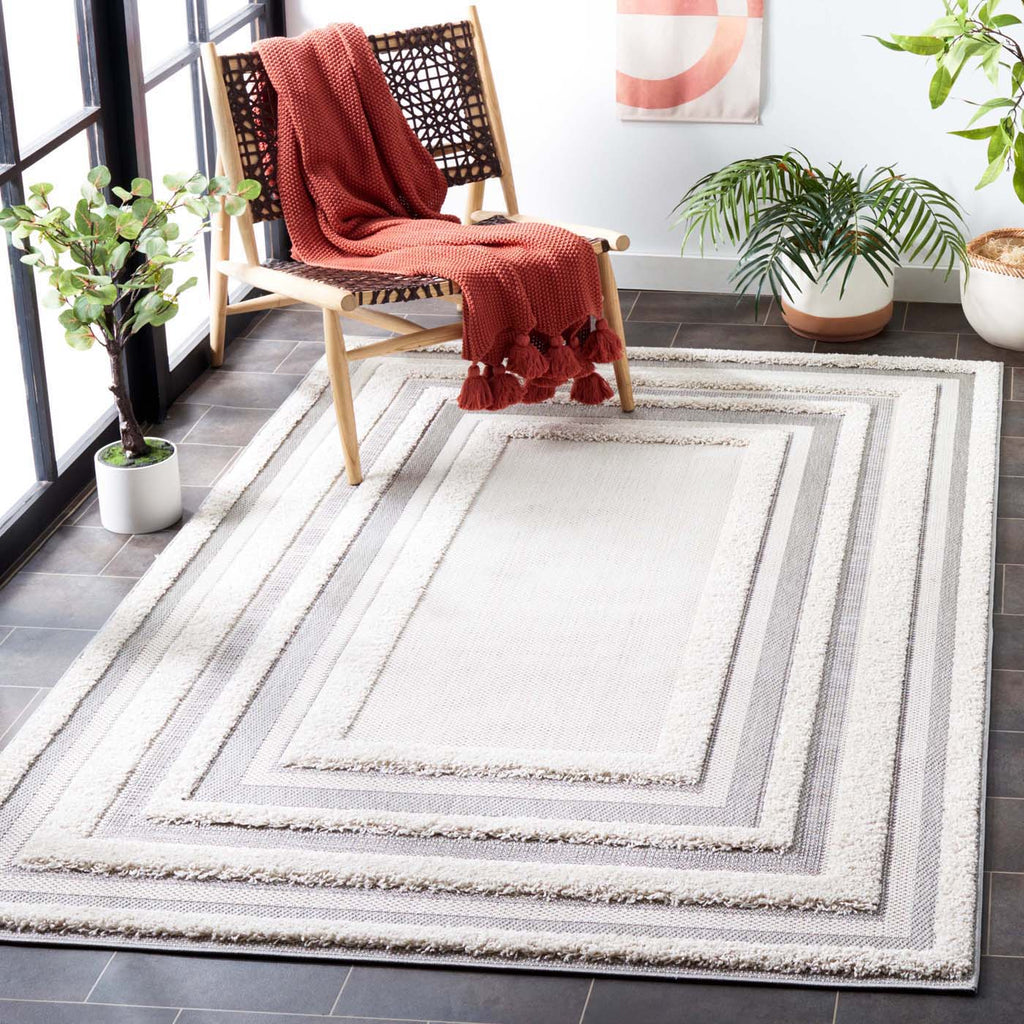 Safavieh Cottage Rug Collection: COT214A - Ivory / Grey