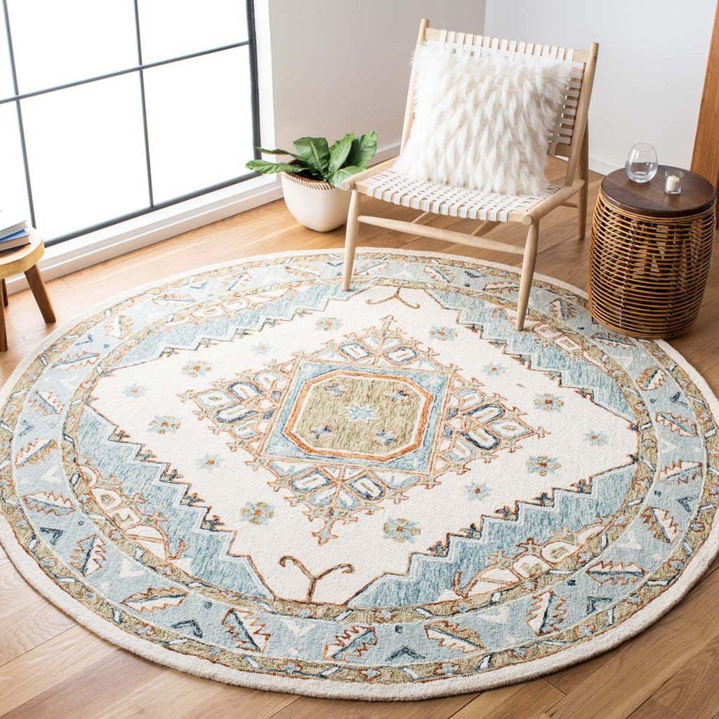 Safavieh Capri Rug Collection CPR209A - Ivory / Rust