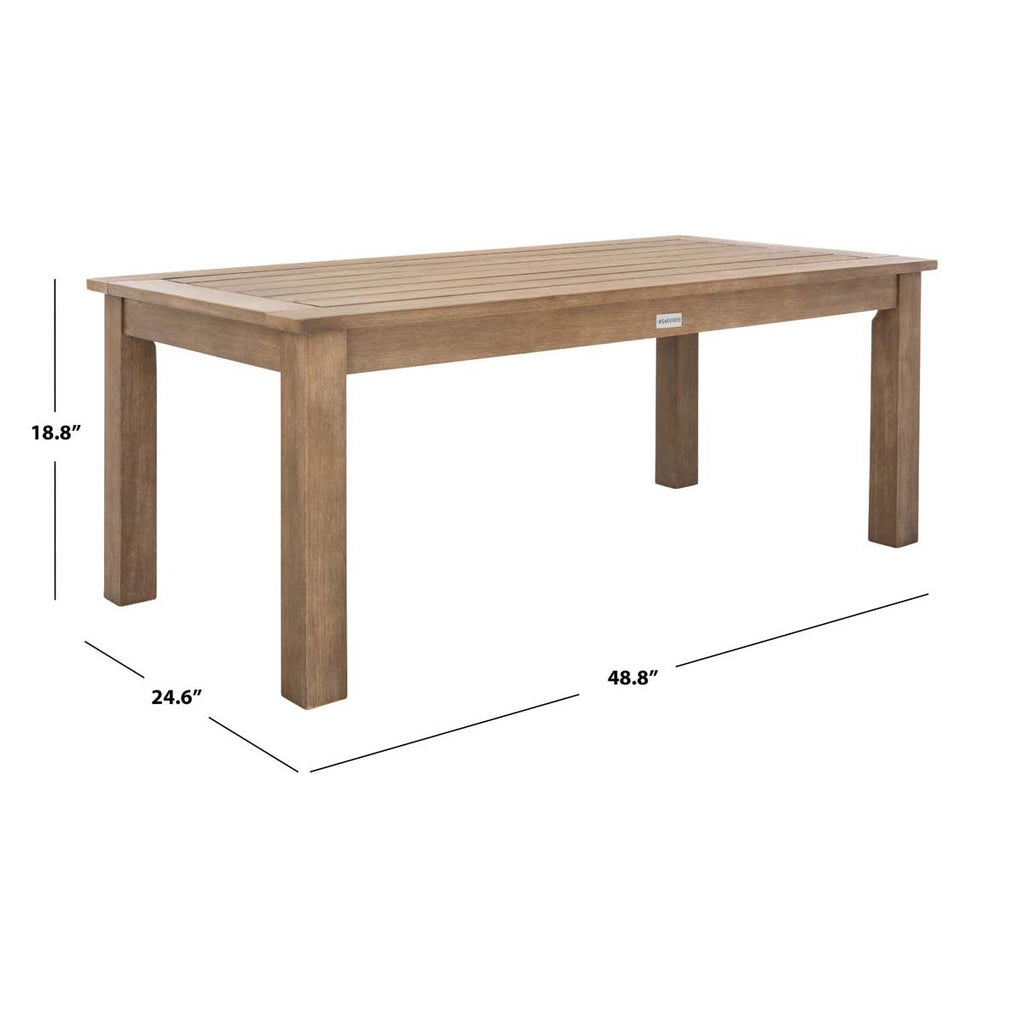 Safavieh Couture Santa Cruz Patio Coffee Table - Natural