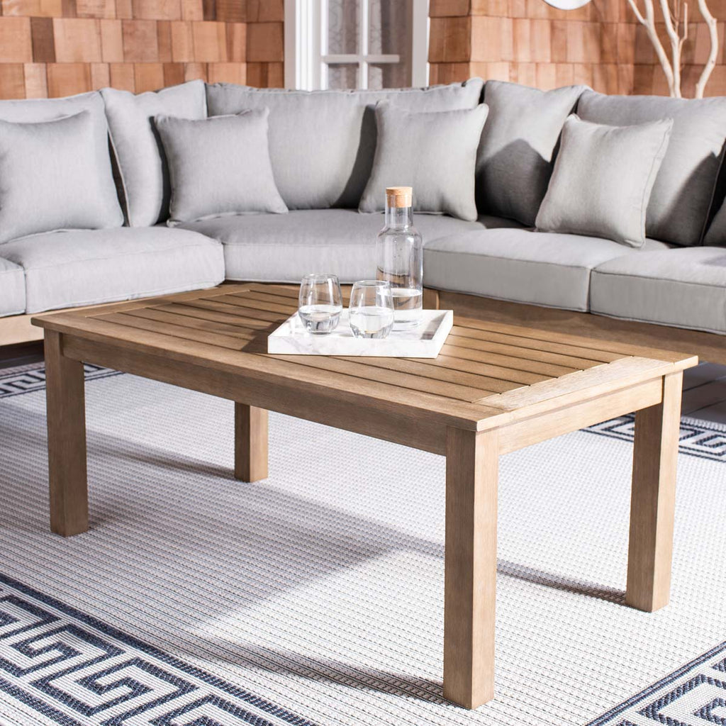 Safavieh Couture Santa Cruz Patio Coffee Table - Natural