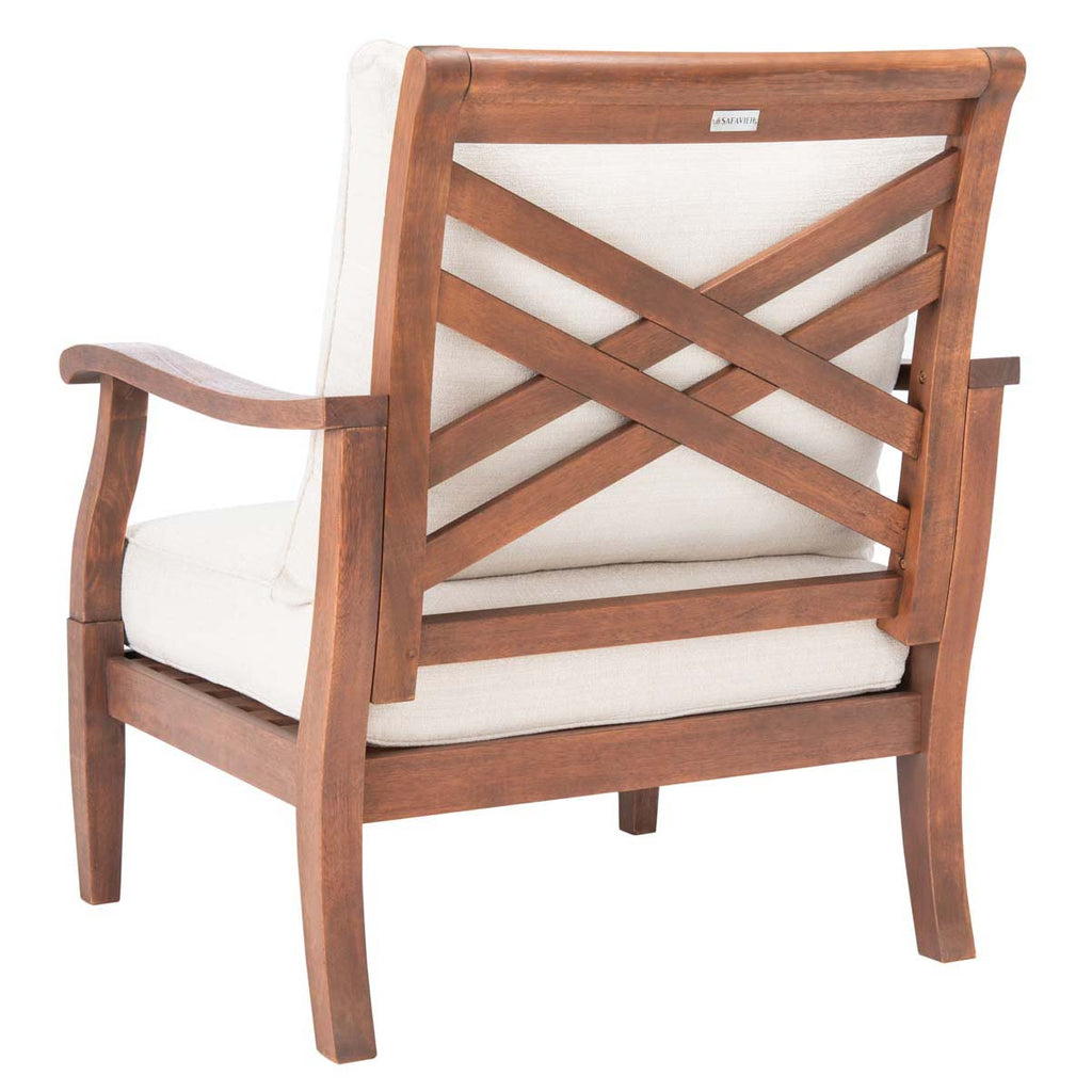 Safavieh Couture Payden Outdoor Accent Chair - Natural / Beige