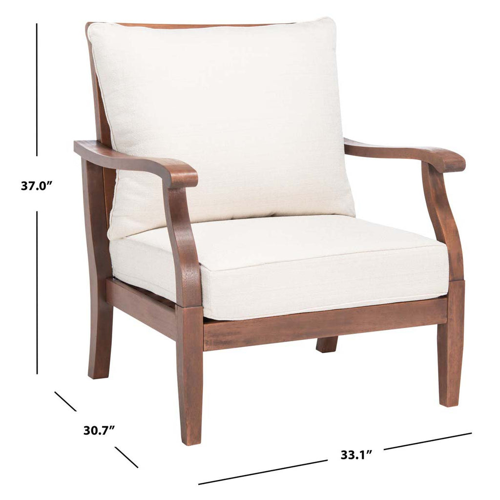 Safavieh Couture Payden Outdoor Accent Chair - Natural / Beige