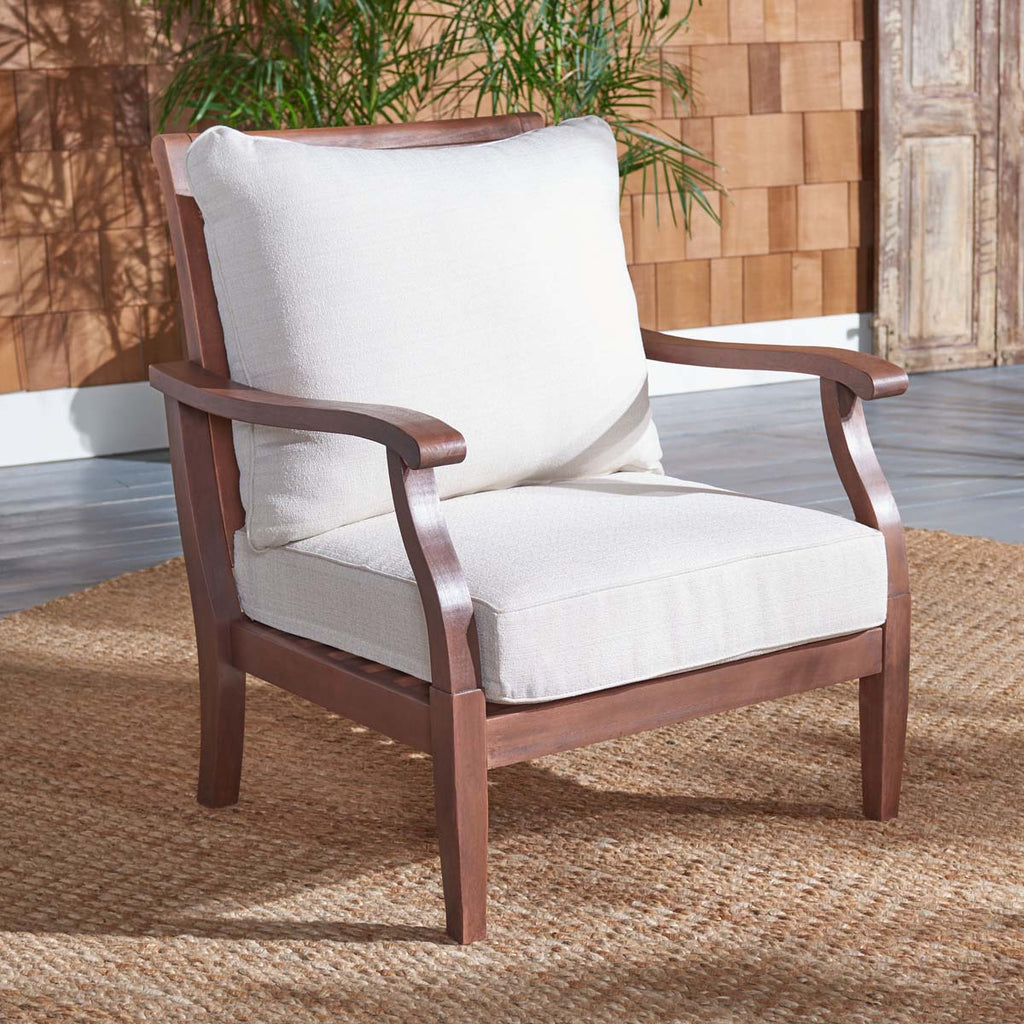 Safavieh Couture Payden Outdoor Accent Chair - Natural / Beige