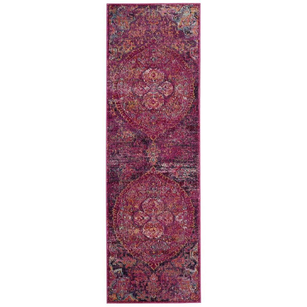 Safavieh Crystal Rug Collection CRS512S - Fuchsia / Purple