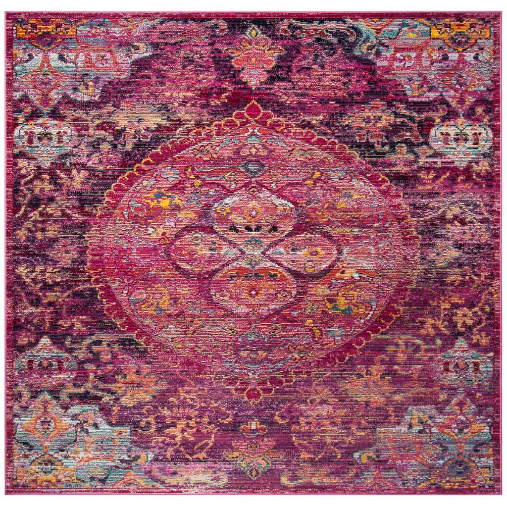 Safavieh Crystal Rug Collection CRS512S - Fuchsia / Purple