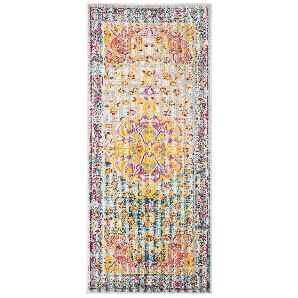 Safavieh Crystal Rug Collection CRS520K - Turquoise / Rust