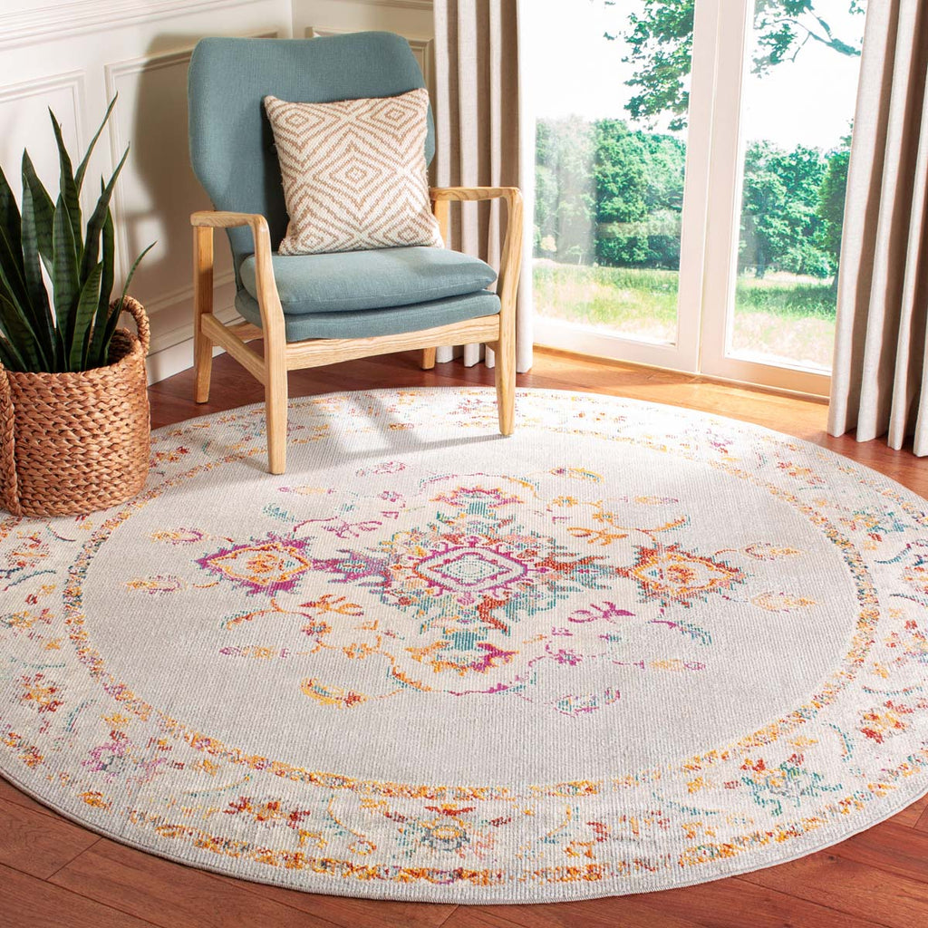 Safavieh Crystal Rug Collection CRS521F - Grey / Cream