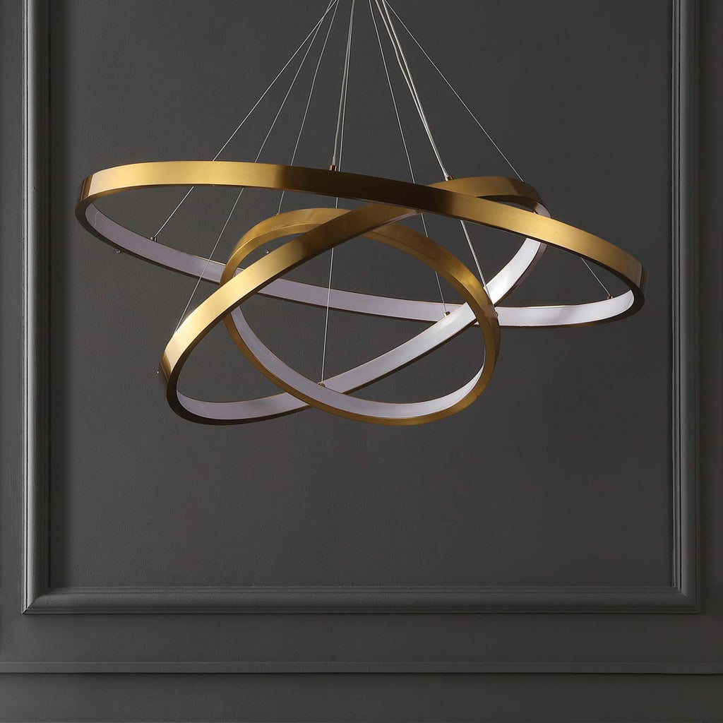 Safavieh Couture Meranda 3 Tier Chandelier - Gold